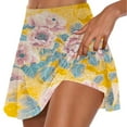 thumbnail image 1 of TMOYZQ Womens's High Waisted Athletic Tennis Skirt with Built in Shorts Sports Golf Running Skorts Flower Printed Summer Casual Mini Skirt, 1 of 4