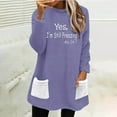 thumbnail image 1 of TMOYZQ Yes,I'm Still Freezing Funny Shirts for Women Winter Thermal Sherpa Fleece Pullover Warm Cozy Long Sleeve Tops Letter Print Pullover Sweatshirt, 1 of 6