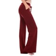 thumbnail image 1 of TMOYZQ Yoga Pants with Pockets for Women High Waist Drawstring Workout Bootleg Pants Casual Tummy Control Stretch Bootcut Leggings Athletic Running Lounge Pants, 1 of 9