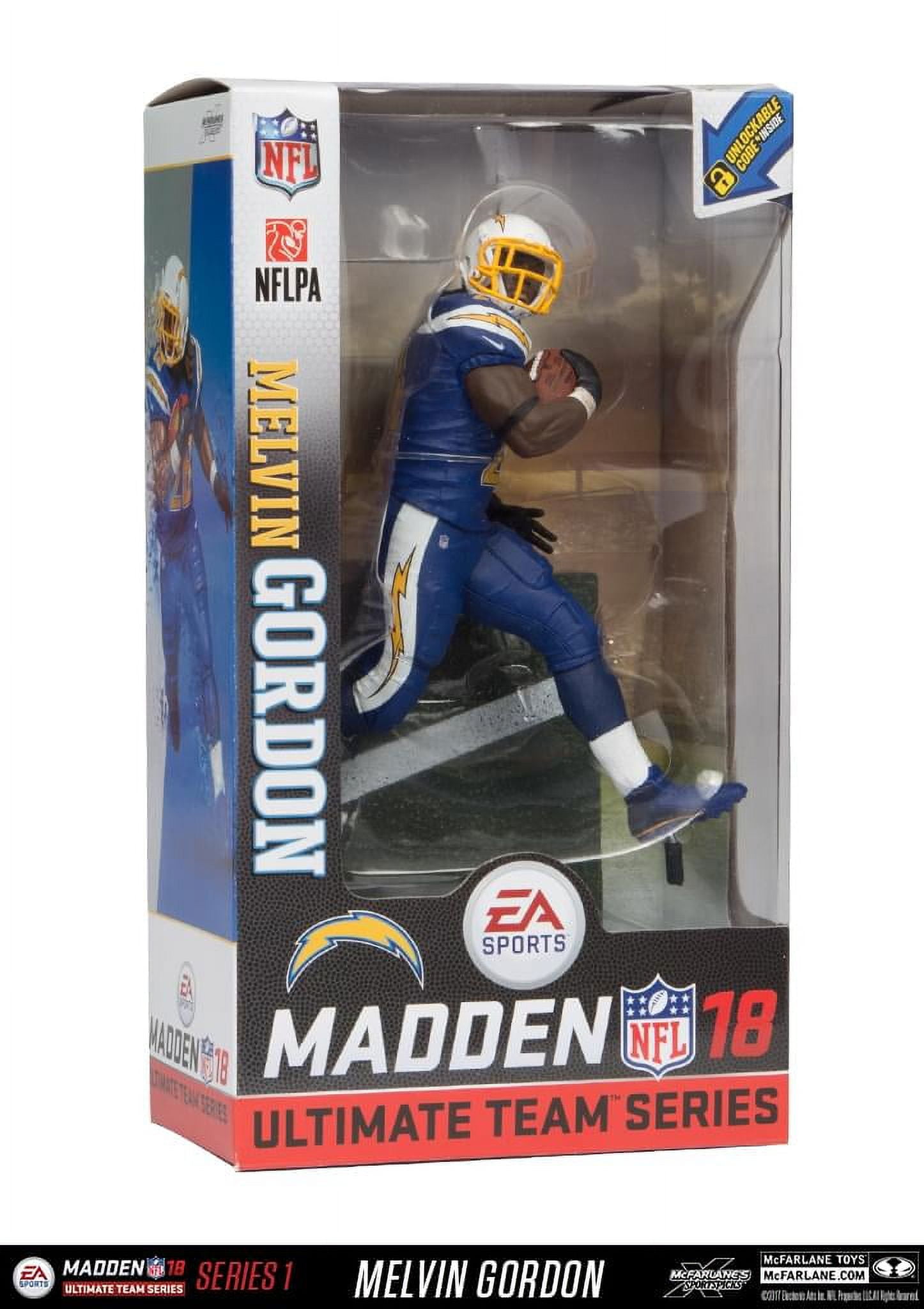 TMP International Inc. Ea Ultimate Team 18 Series 1 Gordon Chargers 7" Action Figure