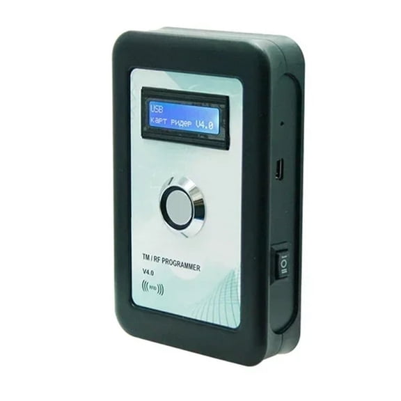 TMRF-V4.0 IButton Programmer DS1990A Duplicator Copier 125KHz RFID Reader Recorder,1 * Power cable, 1 * RFID Copier (NOT include batteries 3 * AAA battery )
