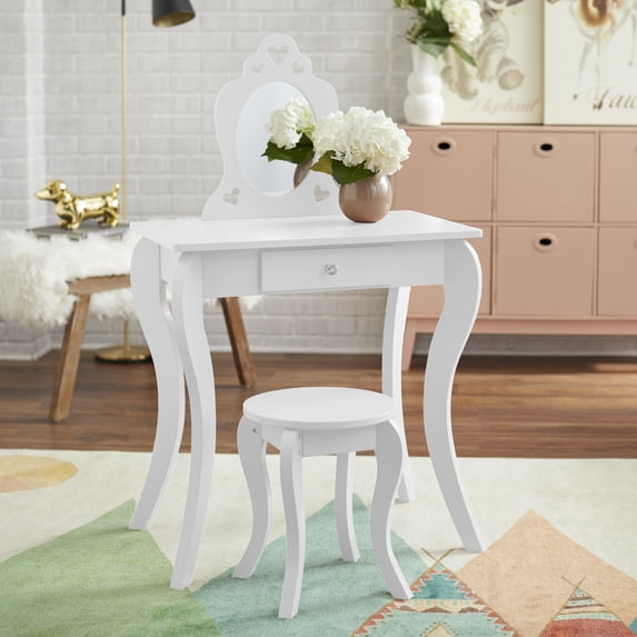 TMS 2 Piece Kids Fun Table Set White