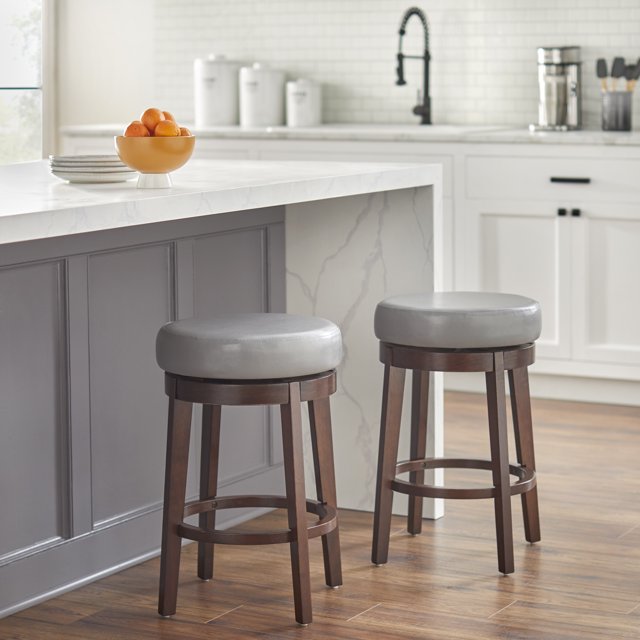 TMS 24” Single Avenue Swivel Counter Height Stool, Multiple Colors