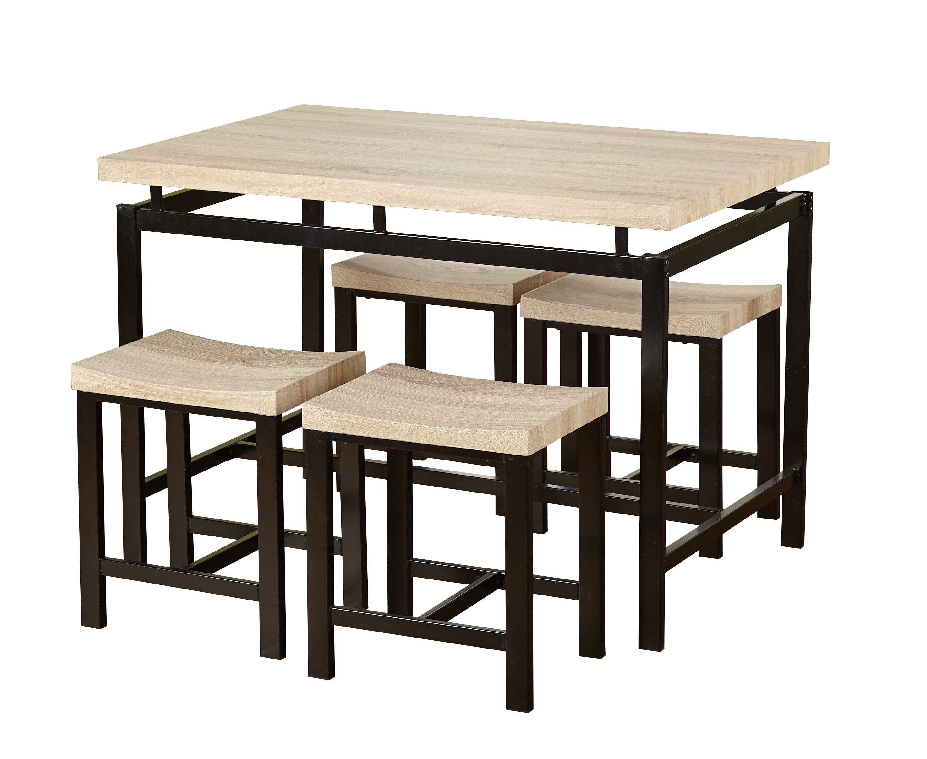 TARGET MARKETING SYSTEMS TMS 5-Piece Bowery Dining Set, Natural