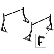 TMS 800 LB Non-Drilling Adjustable Fit 2 Bars Utility Ladder Truck Pick up Rack Contractor Lumber Utility with Mounting Clamps
