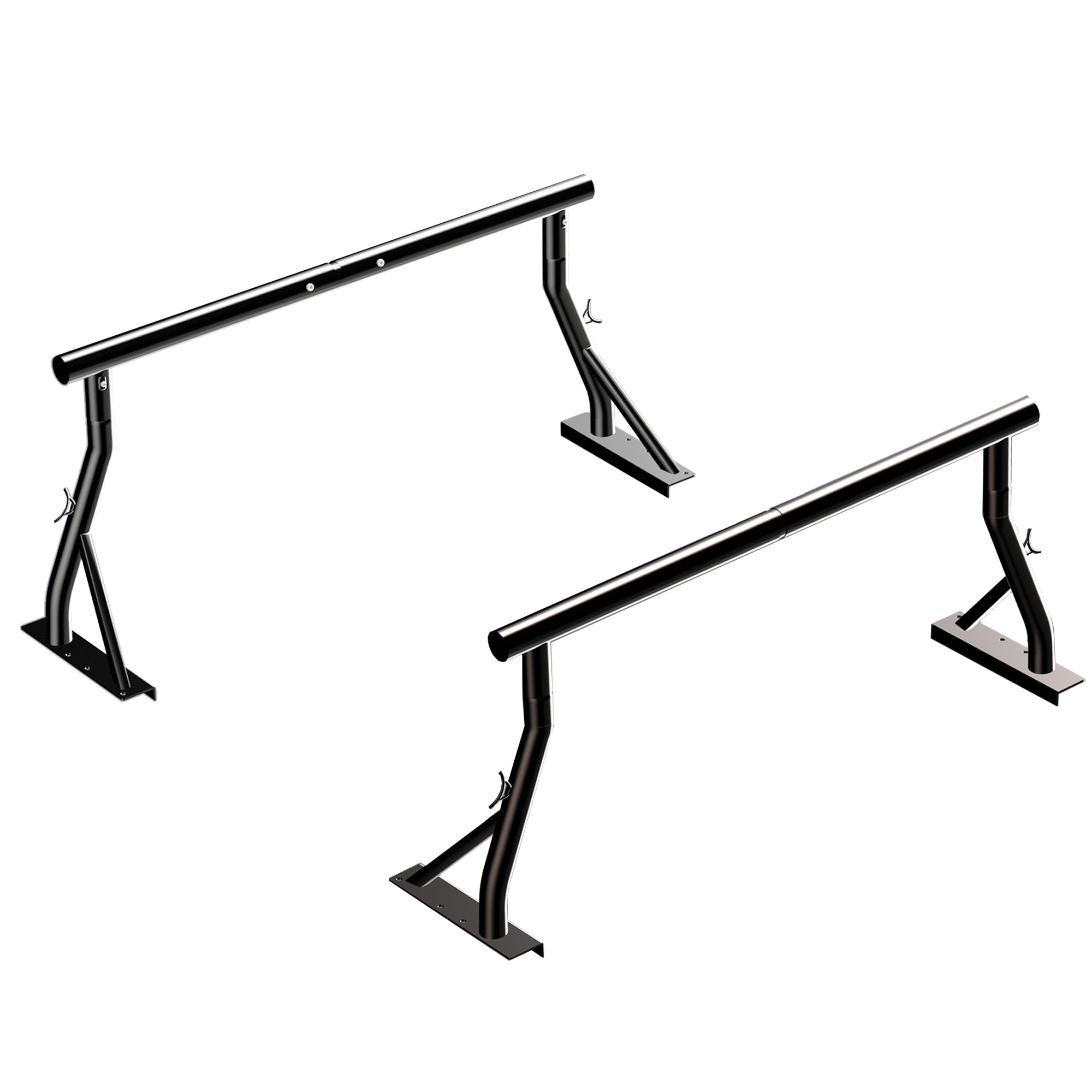 TMS 800LB Capacity Extendable Non-Drilling Pickup Rack Ladder Rack ...