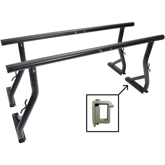 TMS 800LB Universal Non-Drilling Truck Rack Pick Up Rack Flat Mattress Contractor Lumber Utility