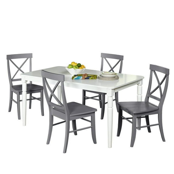 TMS Albury 5-Piece Cross Back Dining Set, Multiple Colors