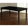 thumbnail image 1 of TMS Albury Turned Leg Dining Table, Black Finish, 1 of 5