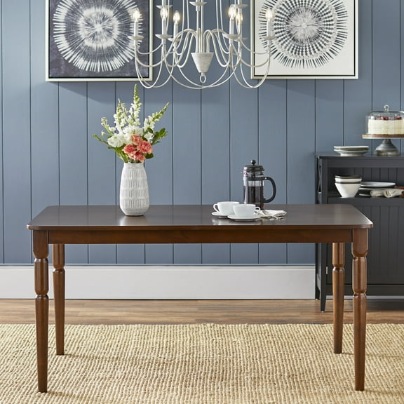 Albury Turned Legs Table, Brown