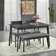 thumbnail image 1 of TMS Belisa 4 Piece Mid-Century Dining Set, Black and Gray, 1 of 6
