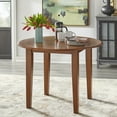 thumbnail image 1 of TMS Chadwick 40” Round Solid Wood Drop Leaf Dining Table, Walnut, 1 of 5