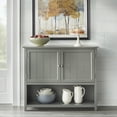 thumbnail image 1 of TMS Chase 42" Open Shelf Sideboard Buffet, Charcoal Gray, 1 of 5