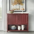 thumbnail image 1 of TMS Chase 42" Open Shelf Sideboard Buffet, Red, 1 of 5