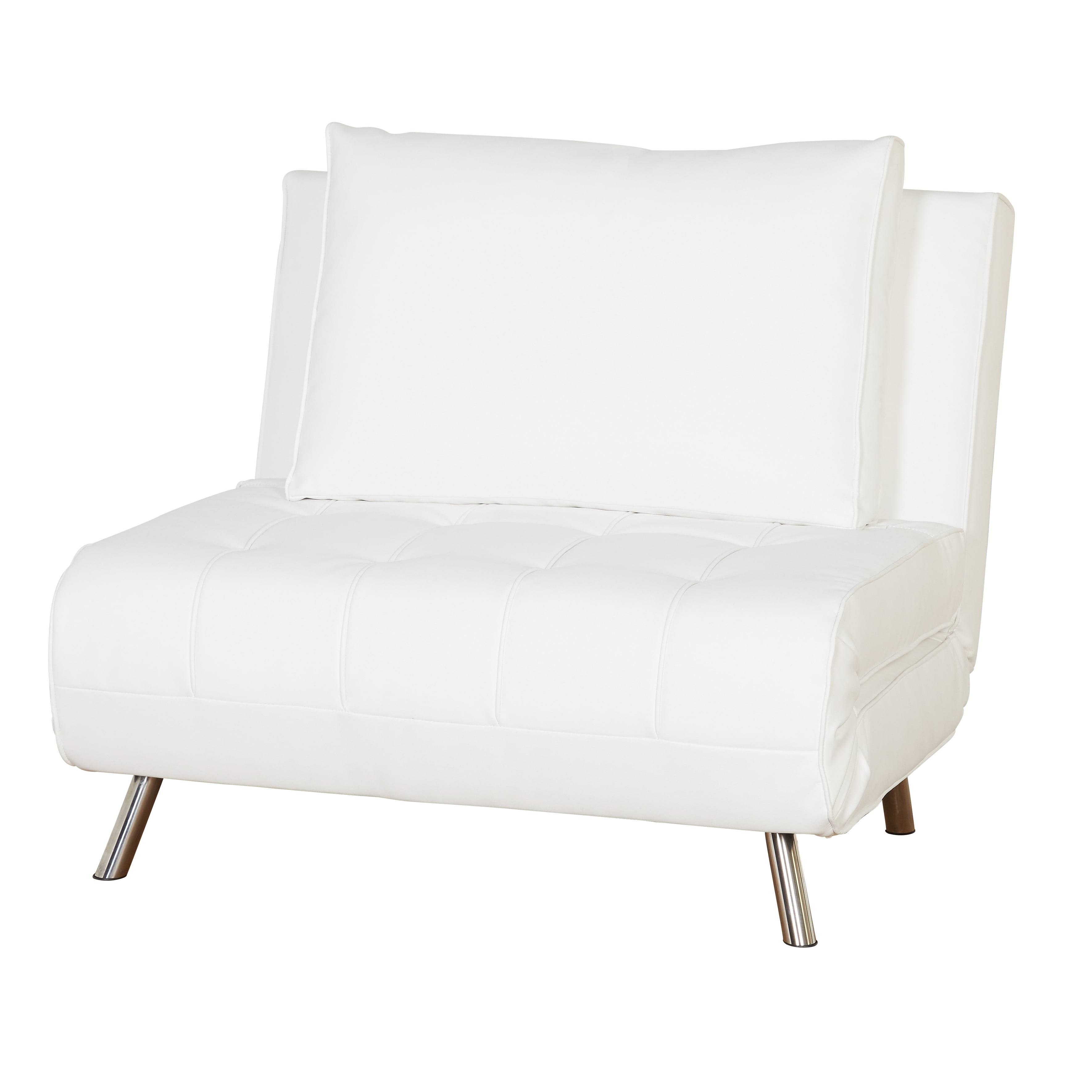 Simple Living Victor Futon Chair White