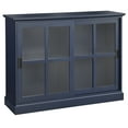 thumbnail image 1 of TMS Doyle Sliding Glass Door Cabinet with Shelves, Indigo Blue, 1 of 5
