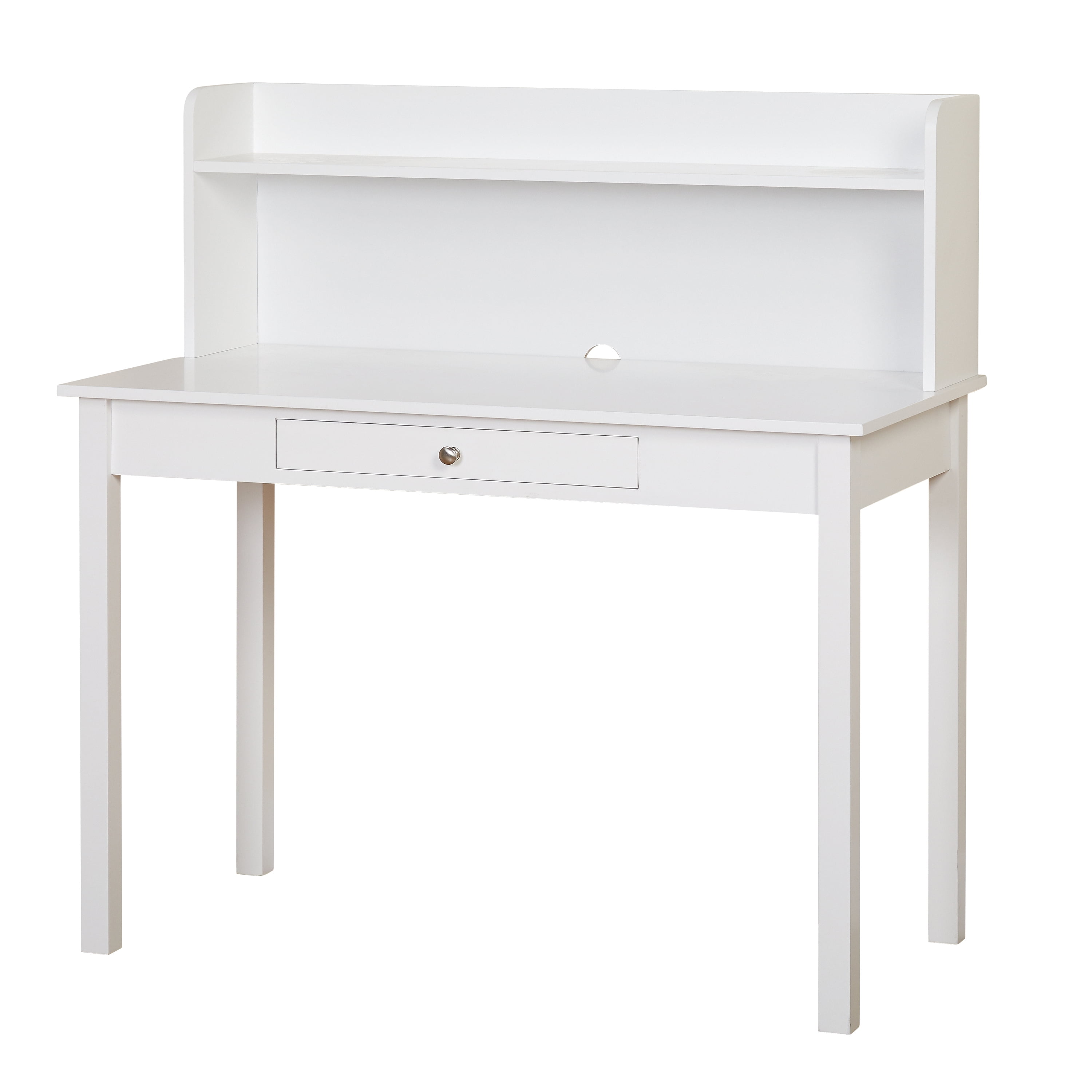 TMS Foster MDF Desk with Hutch White Walmart