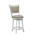 thumbnail image 1 of TMS French Country 24" Indoor Swivel Counter Stool, White, 1 of 6