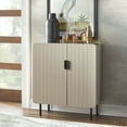 thumbnail image 1 of TMS Fulton Modern 31.6" Channel Front Sideboard Buffet, Taupe, 1 of 6
