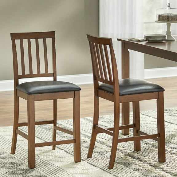 TMS Georgetown Bar Stool, Black, Set of 2