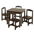 thumbnail image 1 of TMS Hayden 5-Piece Kids Table and Chair Set, Espresso Finish, Activity Table, 1 of 9