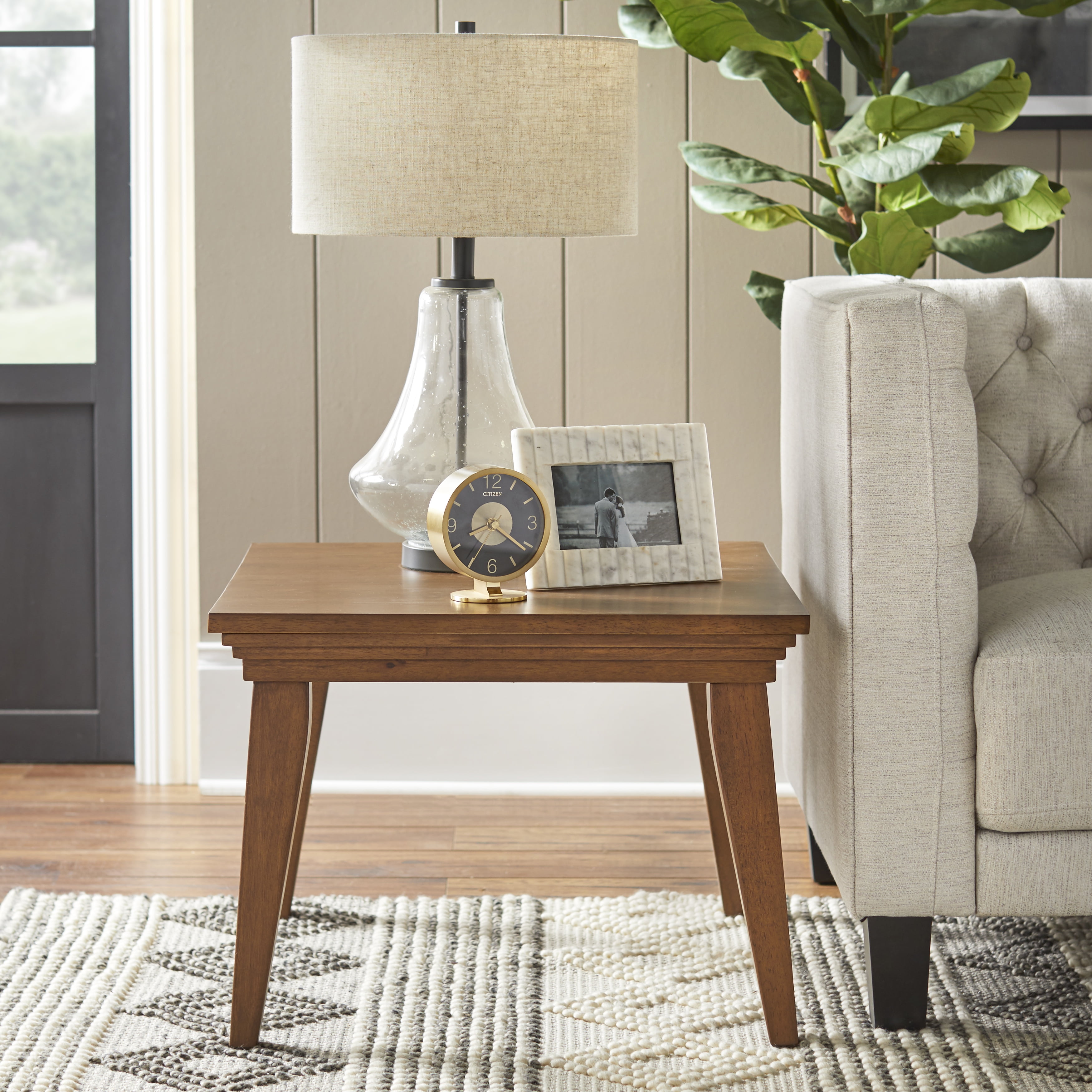 Jensen Walnut Solid Wood Square End Table
