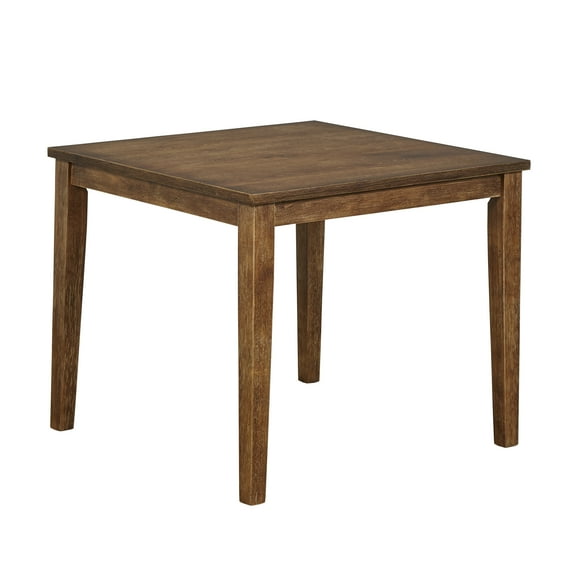 TMS Leda Square Dining Room Table, Seats up to 4, Solid Wood, Driftwood