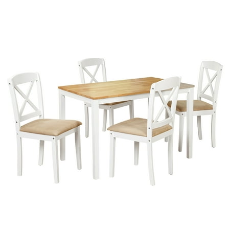 TMS Mason 5-Piece Cross Back Dining Set, Multiple Colors