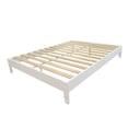 thumbnail image 1 of TMS Match Full Size Transitional Platform Bed, Solid Pine Wood, White Finish, 1 of 7