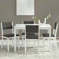 thumbnail image 1 of TMS National 5-Piece Indoor Dining Set, Includes Table and Chairs, White, 1 of 6