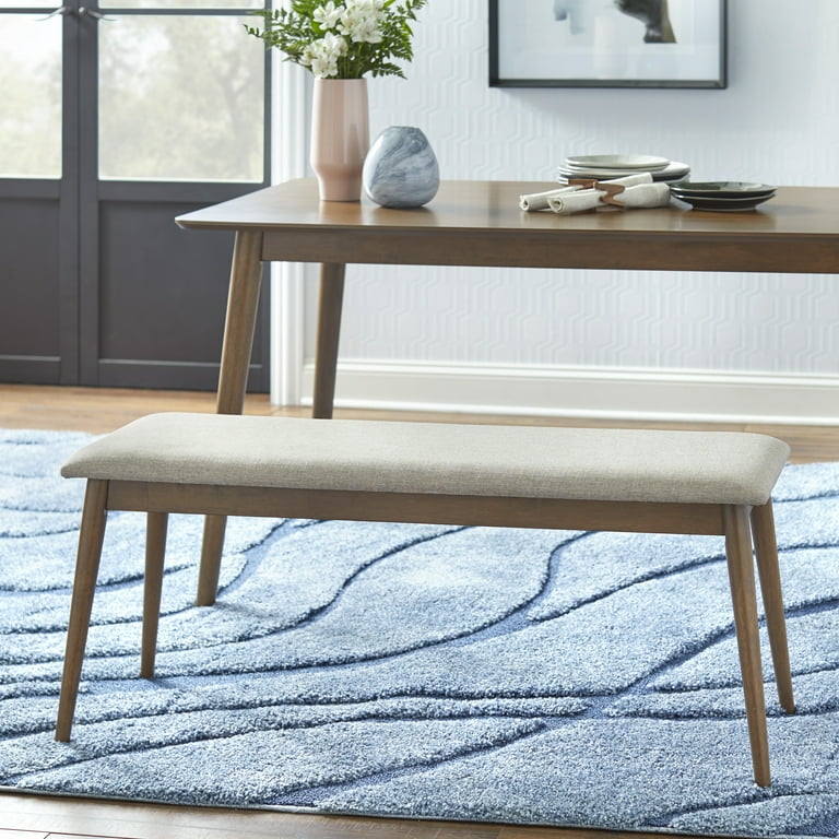 TMS Newington Indoor Dining Bench Walnut Mocha