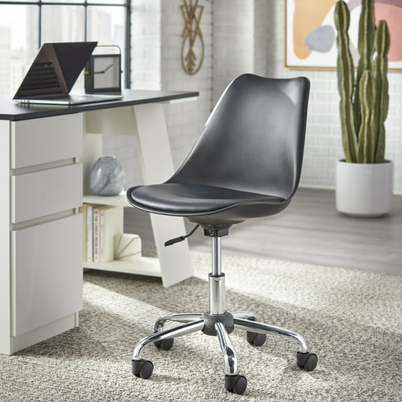 TMS Northwestern Task Chair with Adjustable Height, 250 lb. Capacity, Black