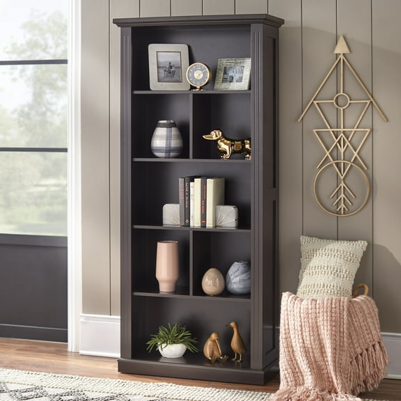 TMS Preston 5 Shelf Bookcase, Espresso