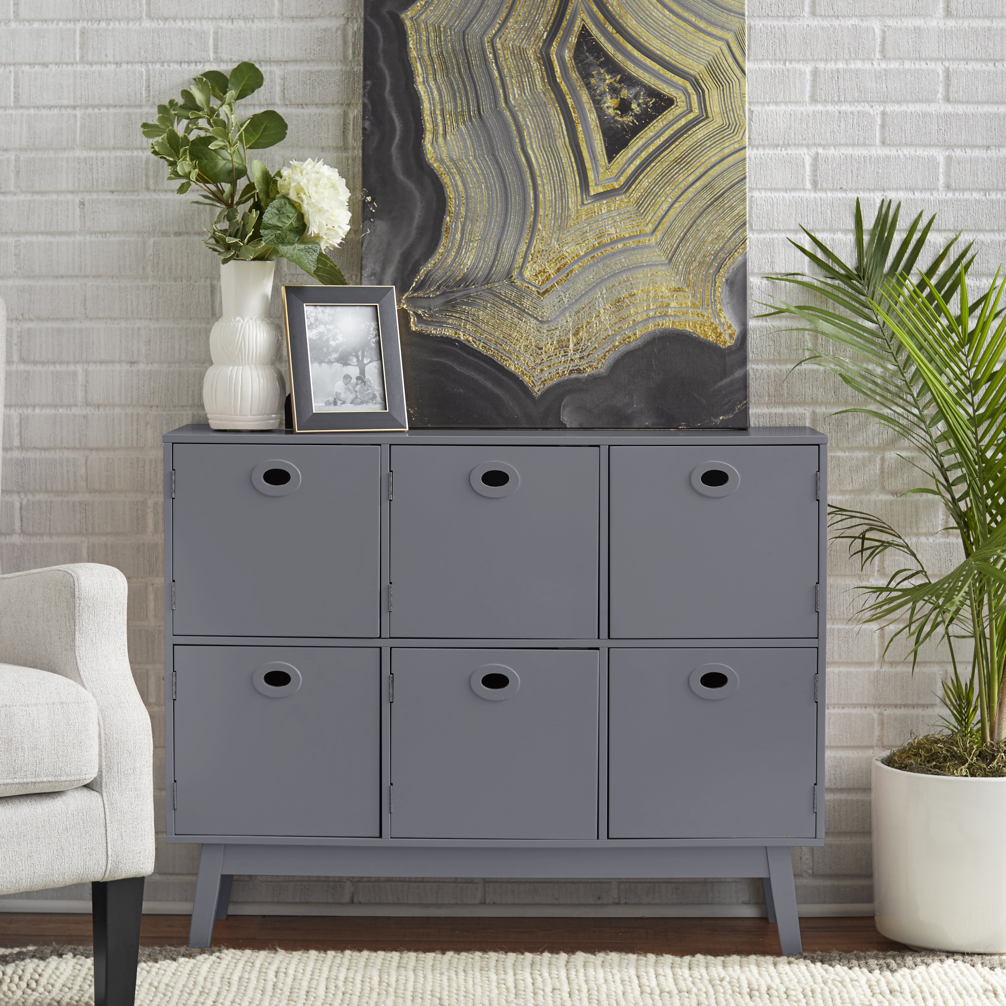 Free Shipping! TMS Rhenzy Modern 6-Compartment Storage Cabinet