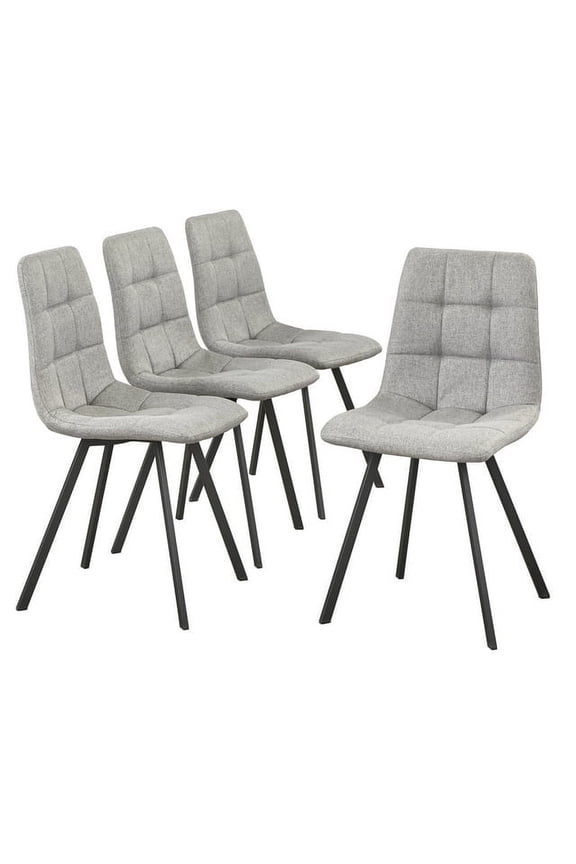 Rho Indoor Dining Chairs, Set of 4, Gray