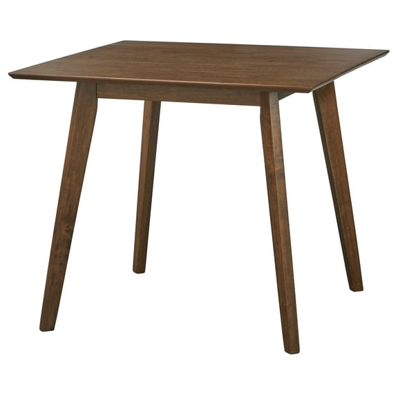 TMS Rochelle 35" Square Indoor Dining Table, Walnut