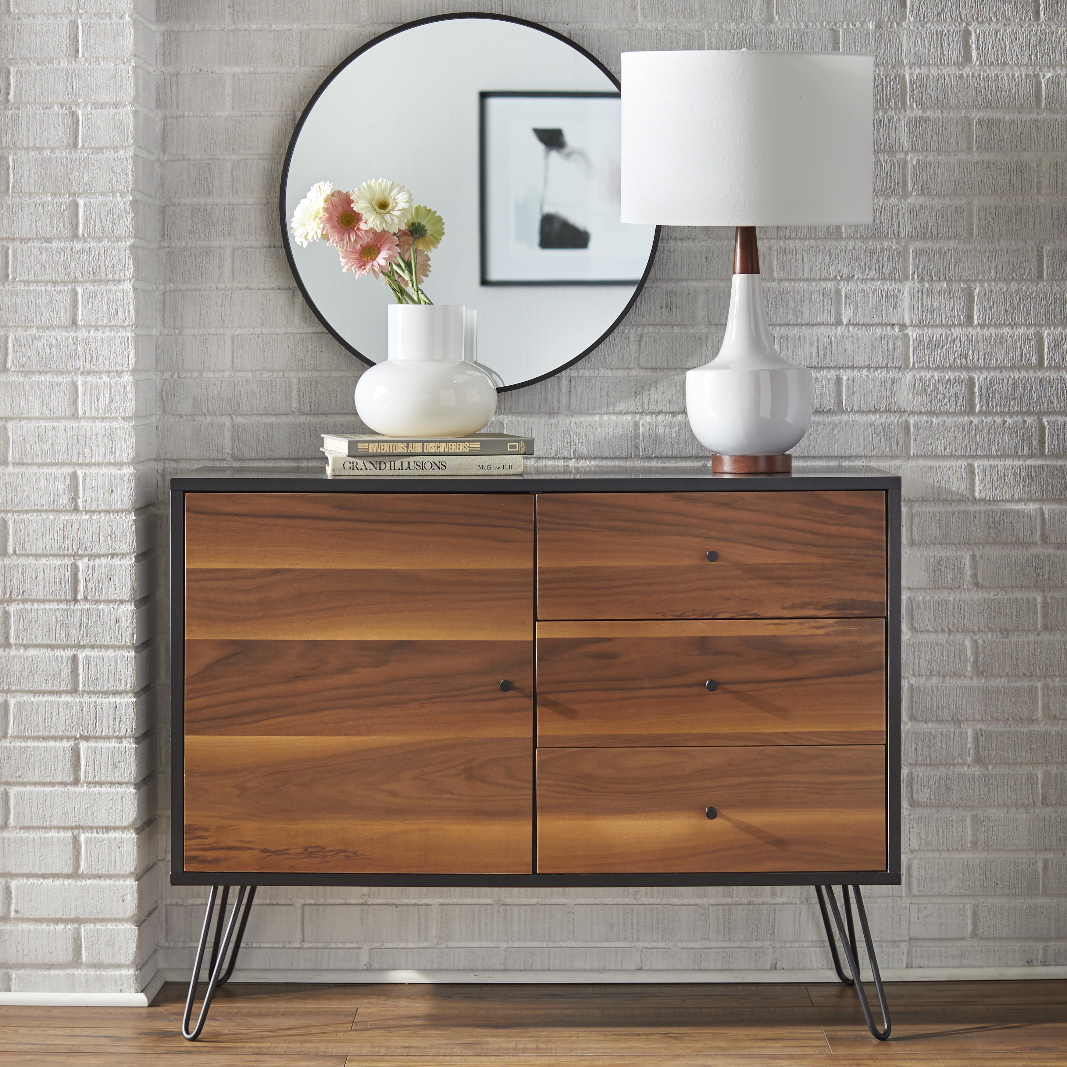 Lifestorey  Rodan 1-Door/3-Drawer Buffet/Sideboard