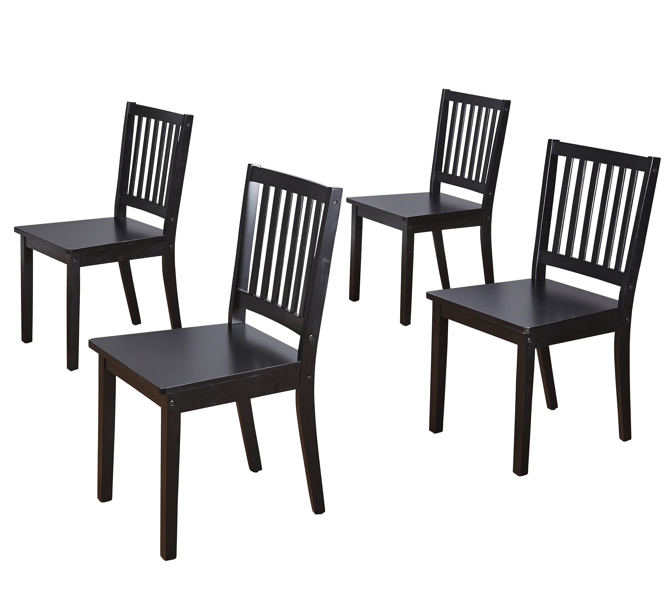 Shaker Dining Chairs, Set of 4, Black