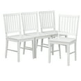 thumbnail image 1 of TMS Shaker Slat-Back Dining Wood Chair, Set of 4, White, 1 of 8