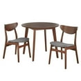 thumbnail image 1 of TMS Tania 3-Piece Dining Set, Walnut/Dark Gray, 1 of 7