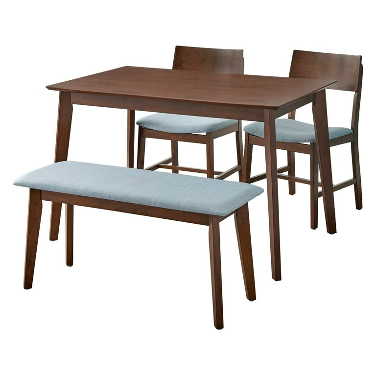 TMS Tiara 4-Piece Mid Century Dining Set with Bench, Multiple