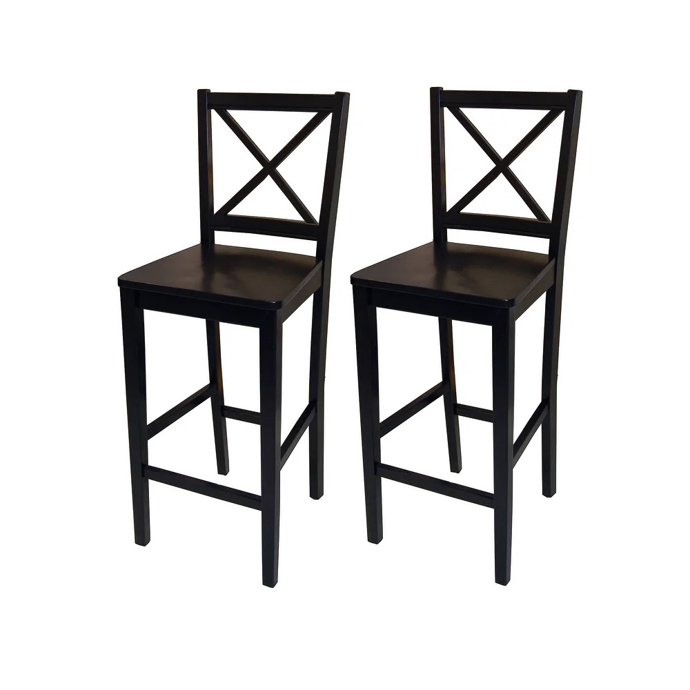 TMS Virginia Cross-Back 30" Bar Stool, Set of 2, Multiple Colors - image 1 of 5