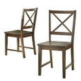 thumbnail image 1 of TMS Virginia Indoor Cross-Back Dining Chair, Set of 2, Espresso, 1 of 7