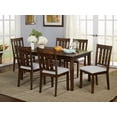 thumbnail image 1 of TMS Woodward 7-Piece Indoor Dining Set, Includes Table and Chairs, Brown/Gray, 1 of 7