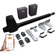 TMT Beagle Single Automatic Gate Opener Up to 16ft and 800lb Heavy Duty Swing Gate, Gate Opener with Remote Control Kit, Electric Gate Opener for Driveway with Powerful Motor APP Compatible