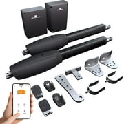 TMT Clifford 400 Dual Automatic Gate Openers Up to 20ft and 950lb Heavy Duty Swing Gate, Gate Openers with Remote Complete Kit, Electric Gate Opener for Driveway with Powerful Motor APP Compatible