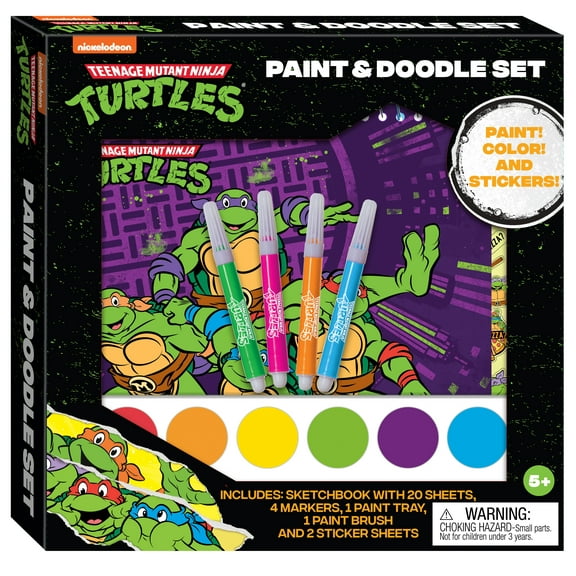 TMT Paint & Doodle Art Set Creative Activity Kit for Kids with Paints, Markers, and Stickers