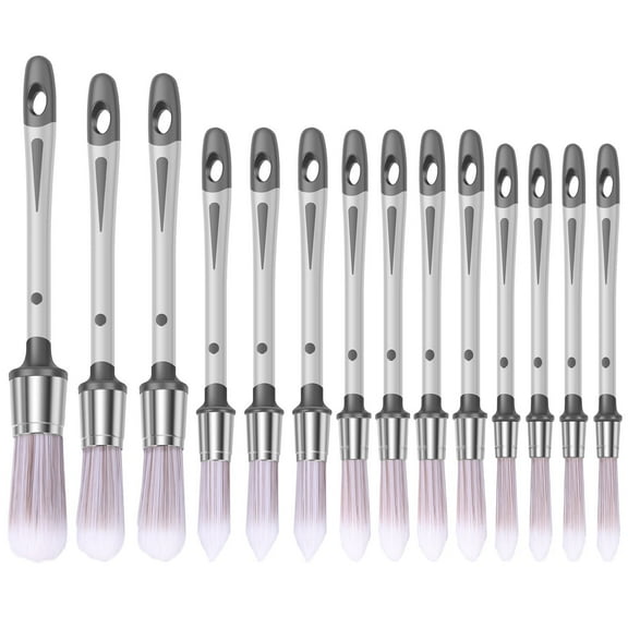 TMWEFUSC 14Pcs Trim Paint Brush for Painting Walls 0.38/0.52/0.6/0.8/0.96 inch Precise Control Edge Painting Tools Multiple Size Small Paint Brushes for Wall Door