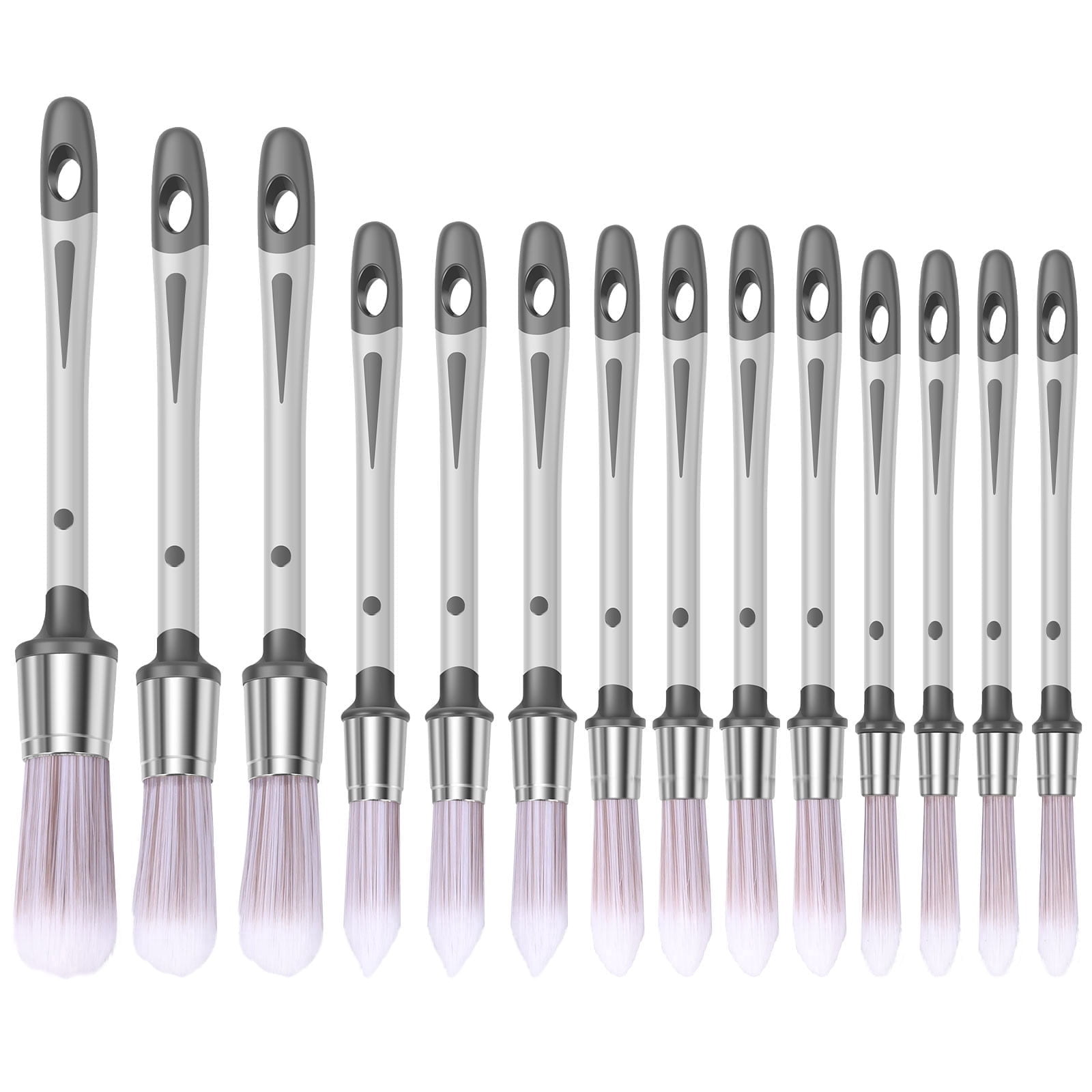 14Pcs Trim Paint Brush for Painting Walls 0.38/0.52/0.6/0.8/0.96 inch Precise Control Edge Painting Tools Multiple Size Small Paint Brushes for Wall Door