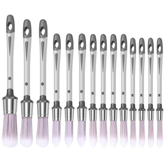 14Pcs Trim Paint Brush for Painting Walls 0.38/0.52/0.6/0.8/0.96 inch Precise Control Edge Painting Tools Multiple Size Small Paint Brushes for Wall Door